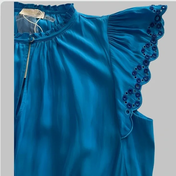 ‼️💥PRICE DROP ☄️NWT RAMY BROOK Blue Women's Top Size XS - Picture 6 of 8